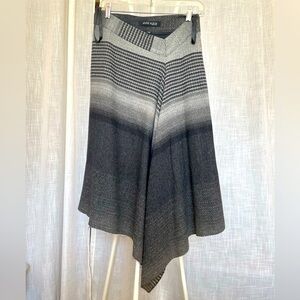 Anne Klein Asymmetrical Wool A-Line Skirt size 6